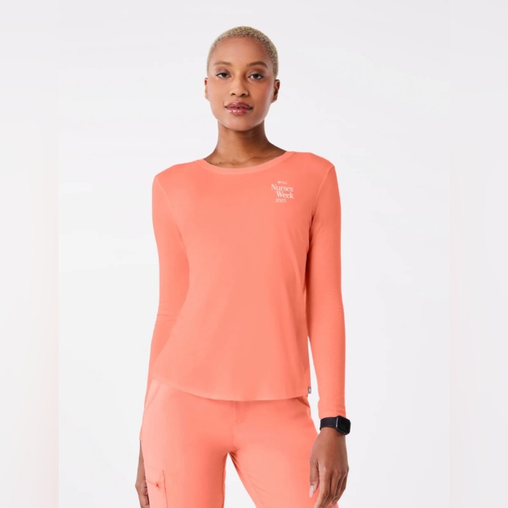Figs SUNSET DRIFT Favorite Vital Sign Supersoft Longsleeve Underscrub